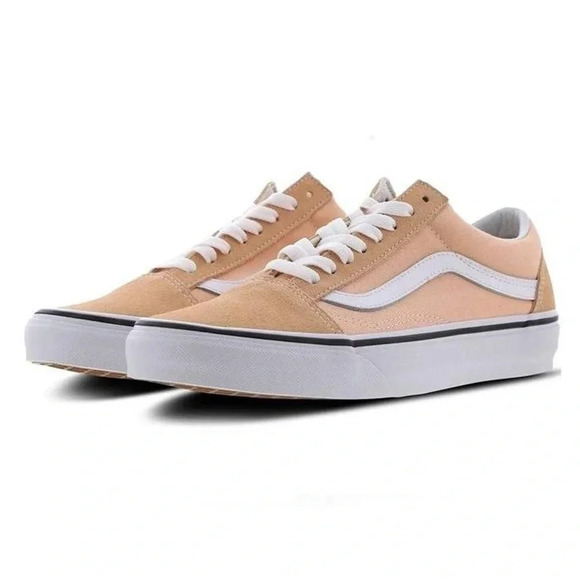 Vans Old Skool Bleach Apricot Low Top Lace-Up Sneakers - Men's 4.5 / Women's 6.0 - Picture 1 of 10